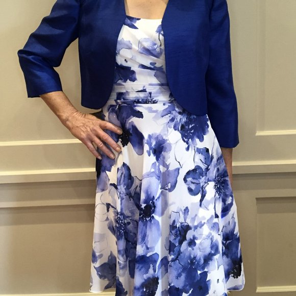 Jacques Vert Dress with Cardigan - Picture 9 of 16